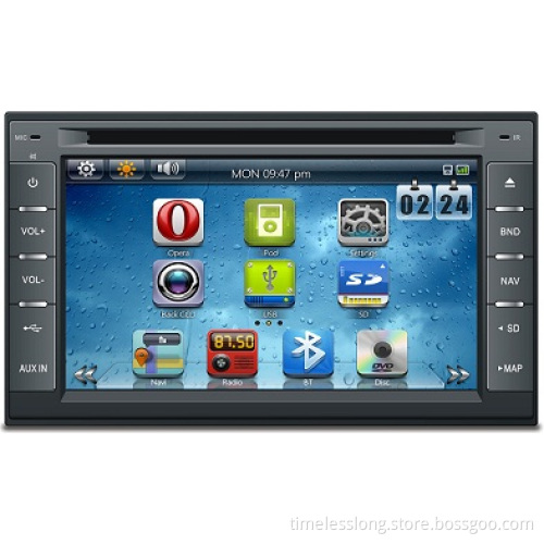 2 DIN Universal Car DVD with Cortex-A9, GPS, Digital TV, Bt, 3G (TKD-7069)